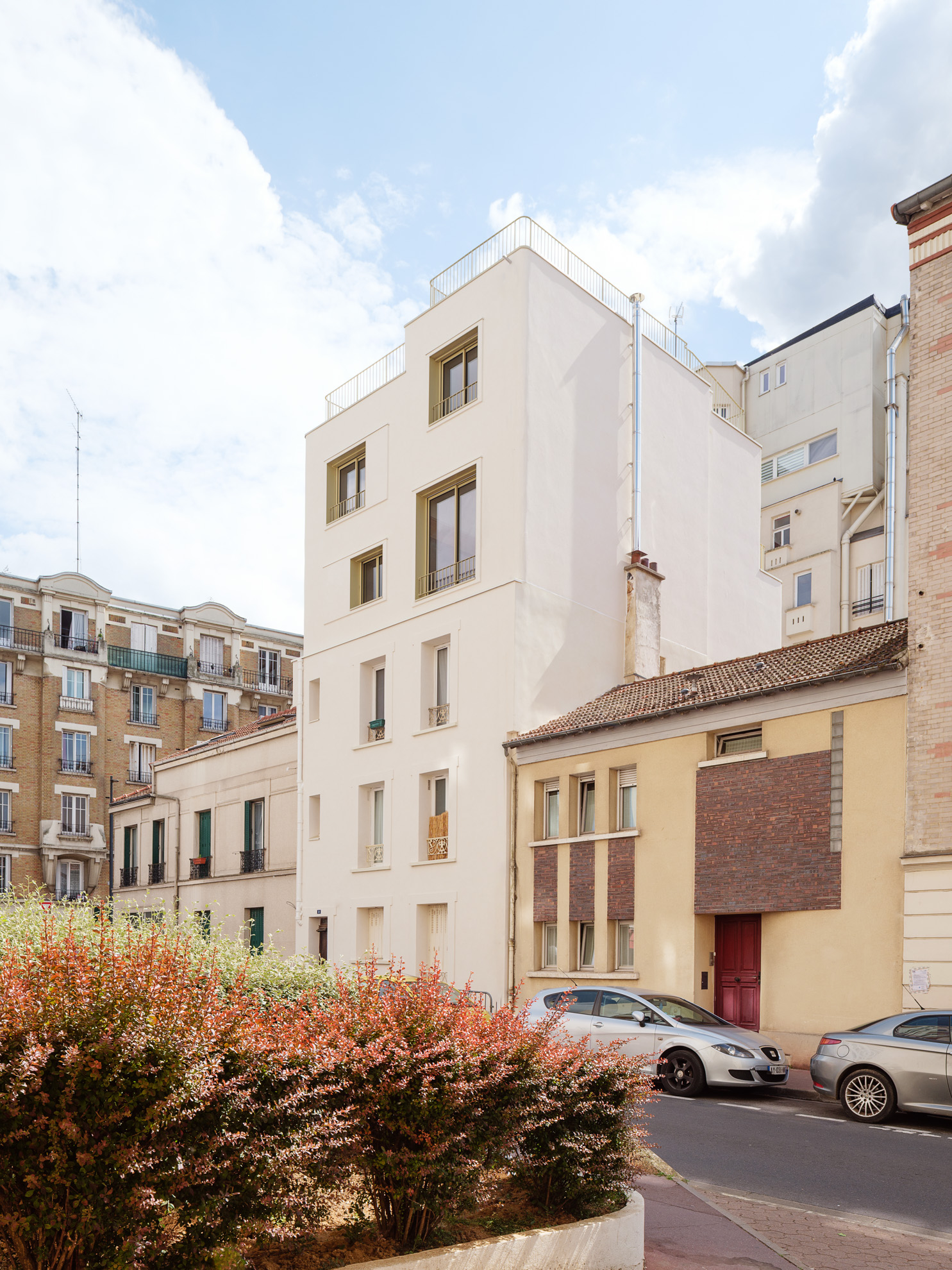 Surélévation de l'immeuble, vue d'ensemble