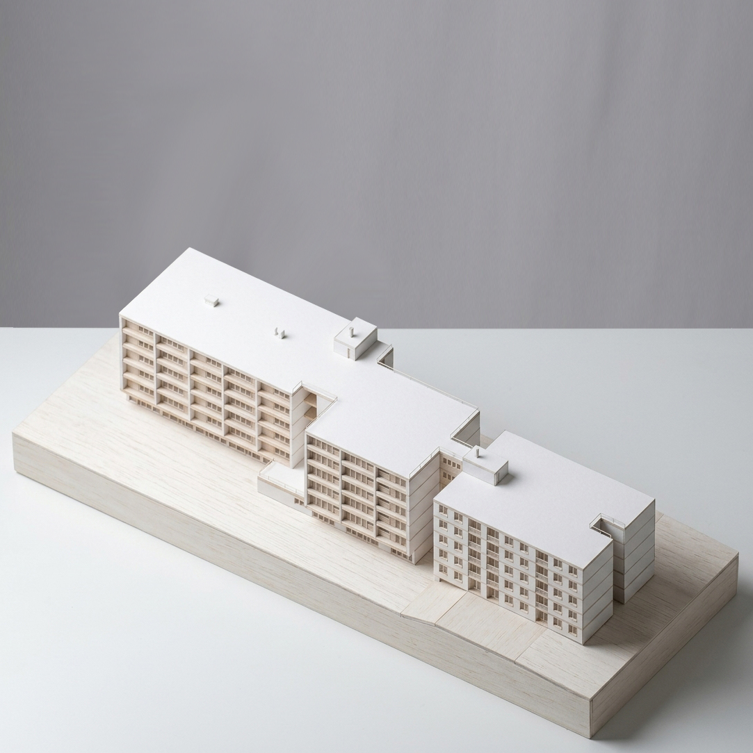 Maquette d'étude, résidence Les Épinoches